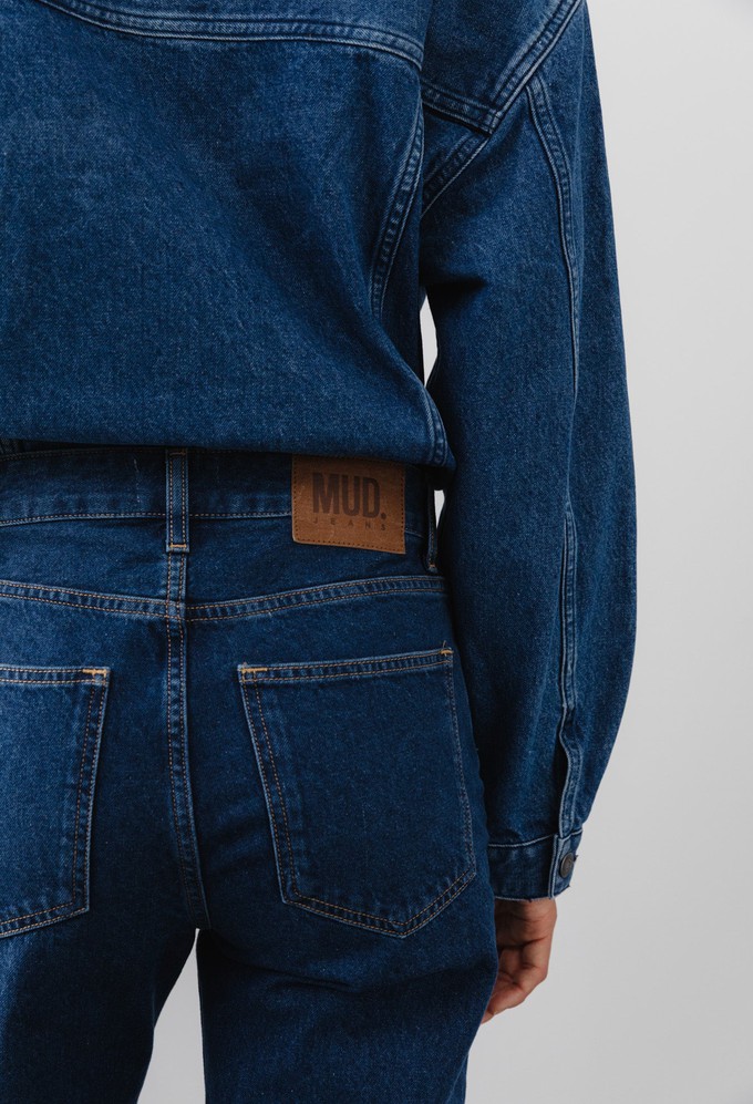 Jamie Mid Loose - Stone Indigo from Mud Jeans