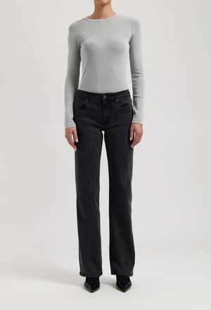 Carry Mid Straight - Black Vintage from Mud Jeans