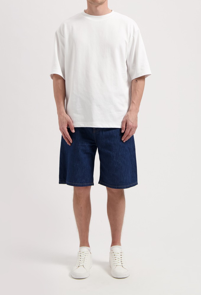 James Denim Short - Stone Indigo from Mud Jeans