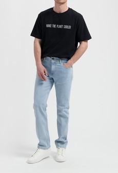 Bryce Mid Straight - Light Stone via Mud Jeans