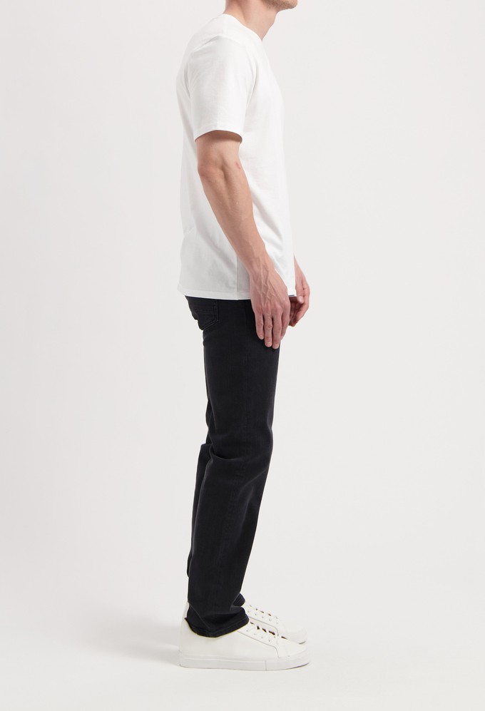 Bryce Mid Straight - Stone Black from Mud Jeans