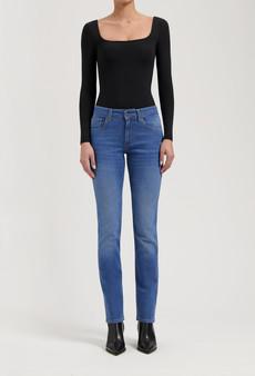 Logan High Slim - Fresh Fade via Mud Jeans