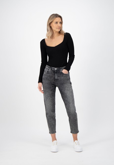 Mams Stretch Tapered - Heavy Black Stone from Mud Jeans