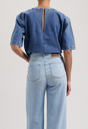 Tess Top - Stone Vintage from Mud Jeans
