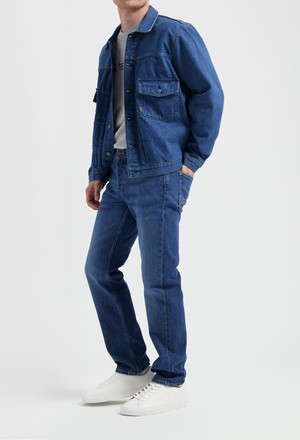 Benny Denim Jacket - Medium Stone from Mud Jeans