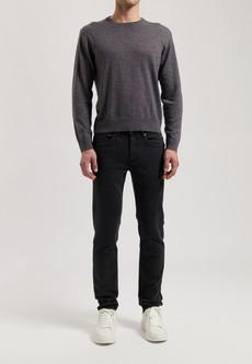 Dunn Low Tapered - Stone Black via Mud Jeans