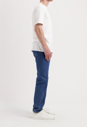 John Mid Straight - Medium Stone from Mud Jeans