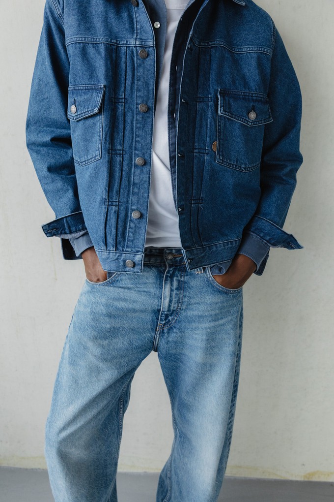 Benny Denim Jacket - Medium Stone from Mud Jeans