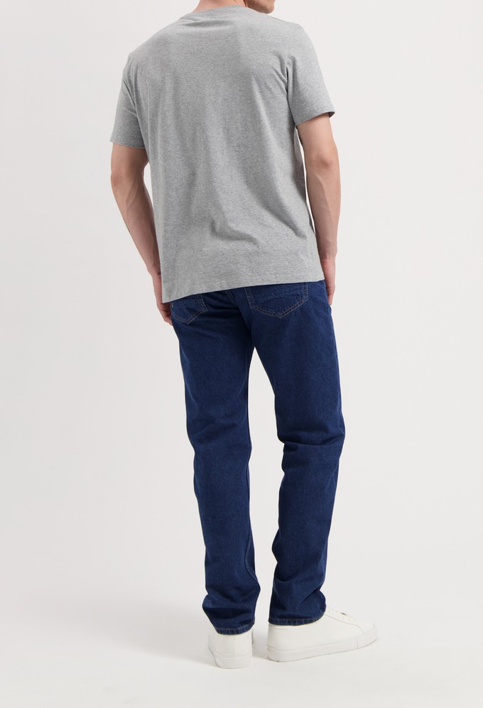 John Mid Straight - Stone Indigo from Mud Jeans