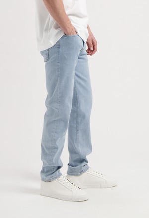 Dunn Low Tapered - Light Stone from Mud Jeans