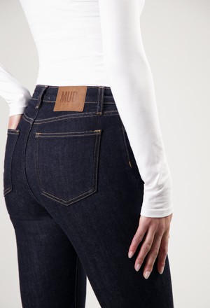 Isy High Flared - Strong Blue from Mud Jeans