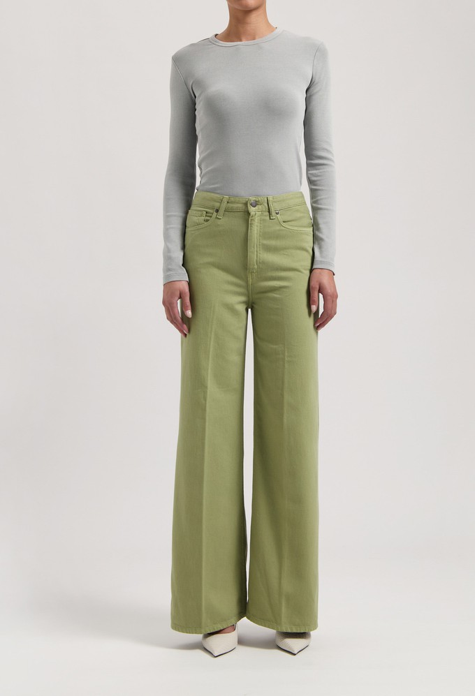 Sara High Loose Flow - Olive from Mud Jeans