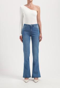 Isy Flared - Fan Stone via Mud Jeans