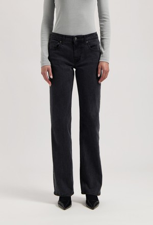 Carry Mid Straight - Black Vintage from Mud Jeans