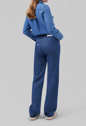 Loose Jamie Flow  -  Stone Indigo from Mud Jeans