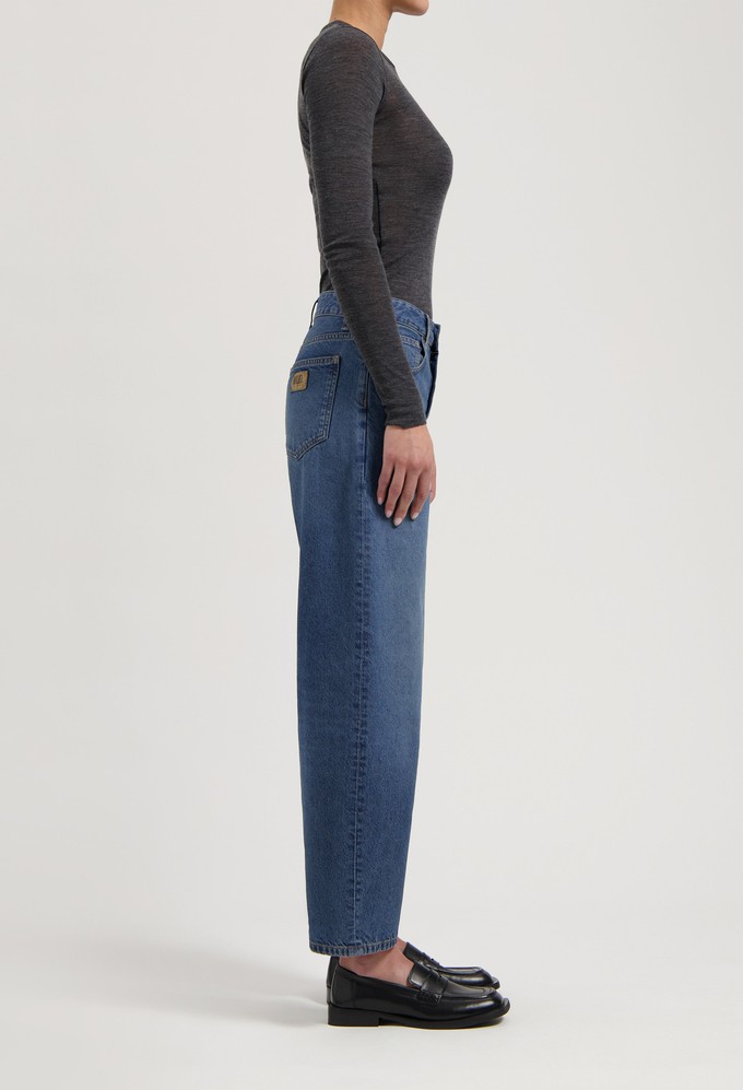 Brooke High Barrel - Rustic Blue from Mud Jeans