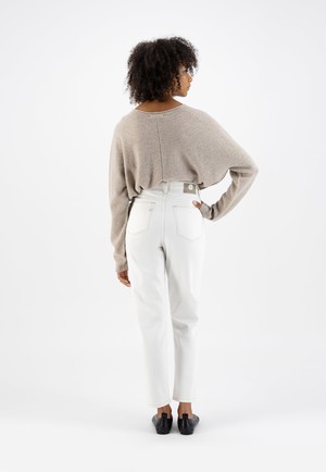 Mams Stretch Tapered - Off White from Mud Jeans