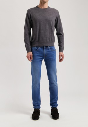 Dunn Low Tapered - Pure Blue from Mud Jeans