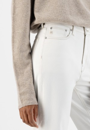 Mams Stretch Tapered - Off White from Mud Jeans