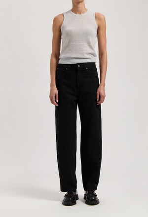 Brooke High Barrel - Nero Nero from Mud Jeans