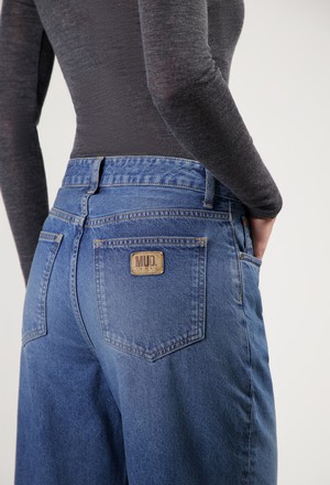 Brooke High Barrel - Rustic Blue from Mud Jeans