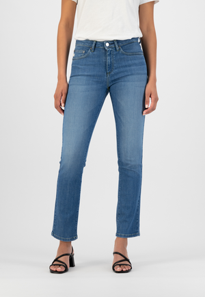 Faye Straight - Authentic Indigo Contrast from Mud Jeans