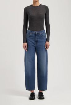 Brooke High Barrel - Rustic Blue via Mud Jeans