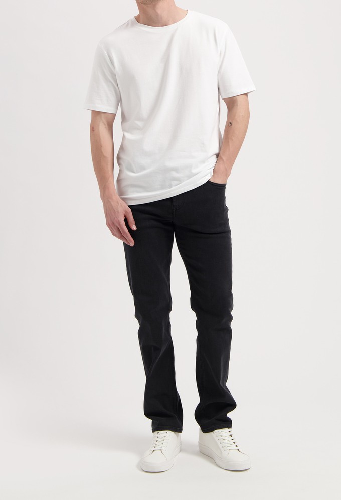 Bryce Mid Straight - Stone Black from Mud Jeans