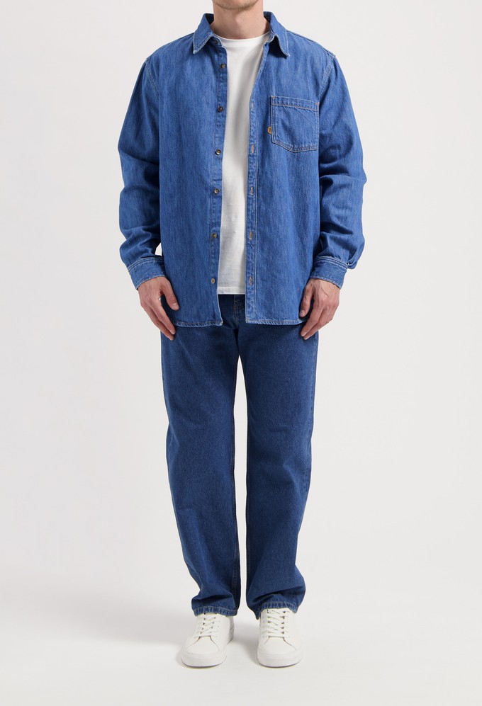 Chris Denim Shirt - Medium Stone from Mud Jeans