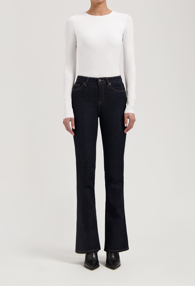 Isy High Flared - Strong Blue from Mud Jeans