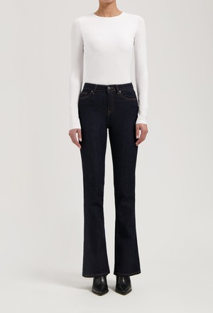 Isy High Flared - Strong Blue from Mud Jeans