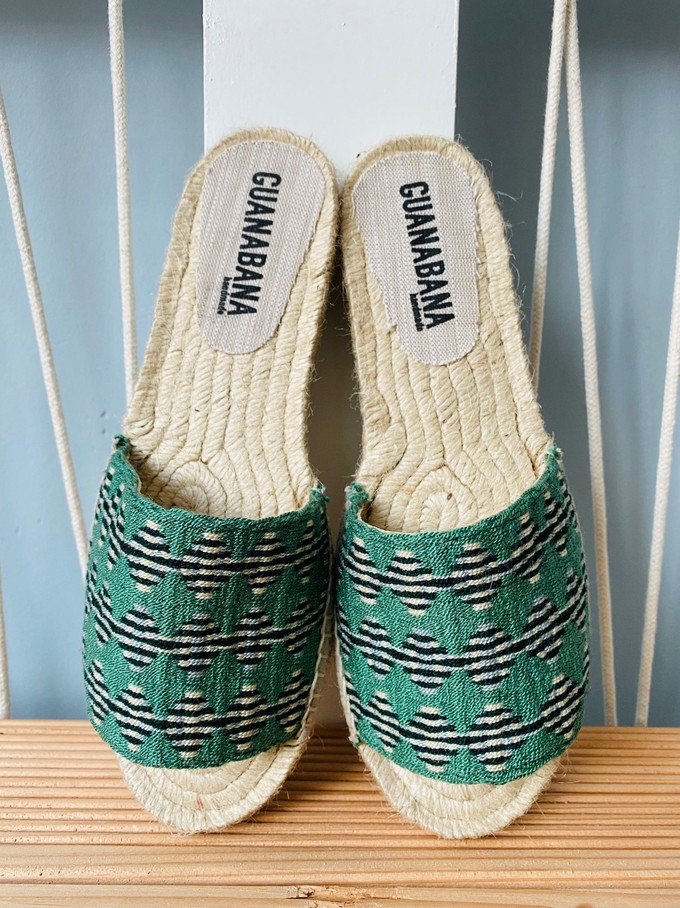 WOVEN SLIP ON aqua from Mymarini