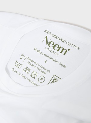 The Perfect White NEEM organic cotton T-shirt from Neem London