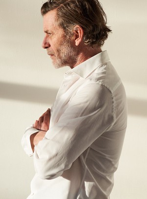 Recycled Italian White Cut Away Shirt from Neem London