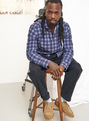 Recycled Italian Cernobbio Blue Cut Away Comfort Shirt from Neem London