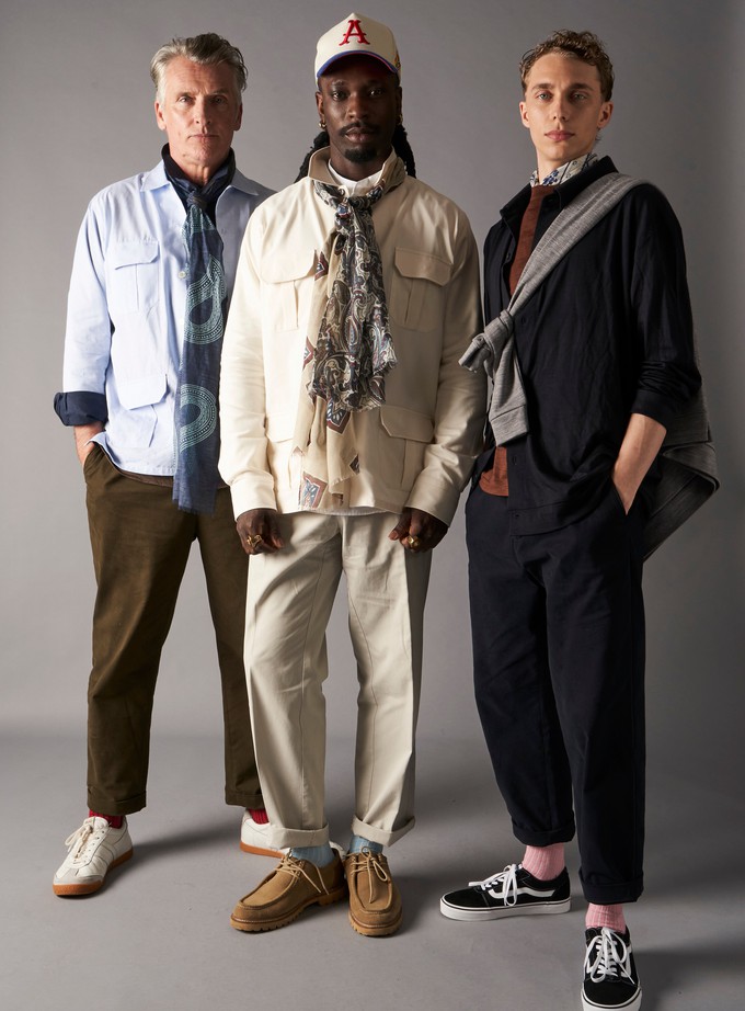 Recycled Italian Sky Fil-a-Fil Overshirt from Neem London
