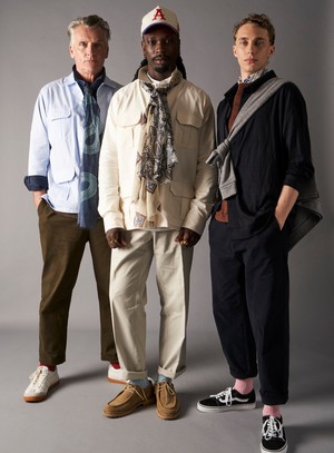 Recycled Italian Sky Fil-a-Fil Overshirt from Neem London