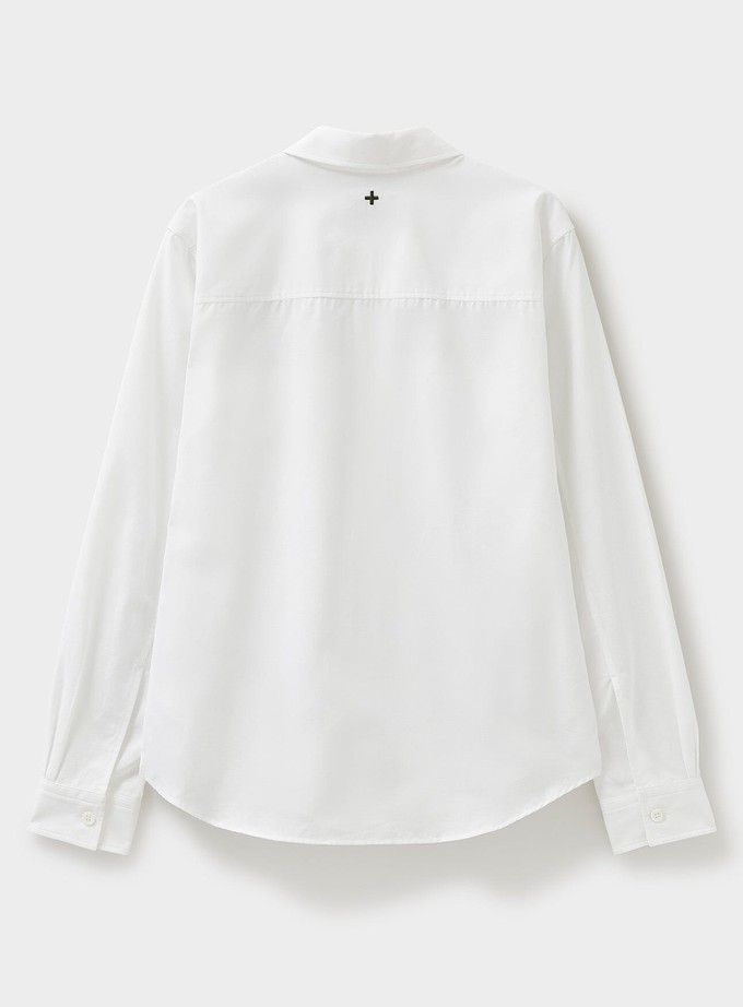 Recycled Italian White Cut Away Shirt from Neem London