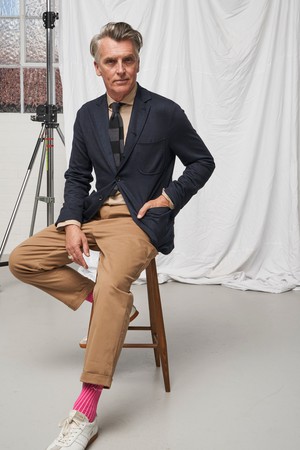 Recycled Italian Oatmeal Cut Away Comfort Shirt from Neem London