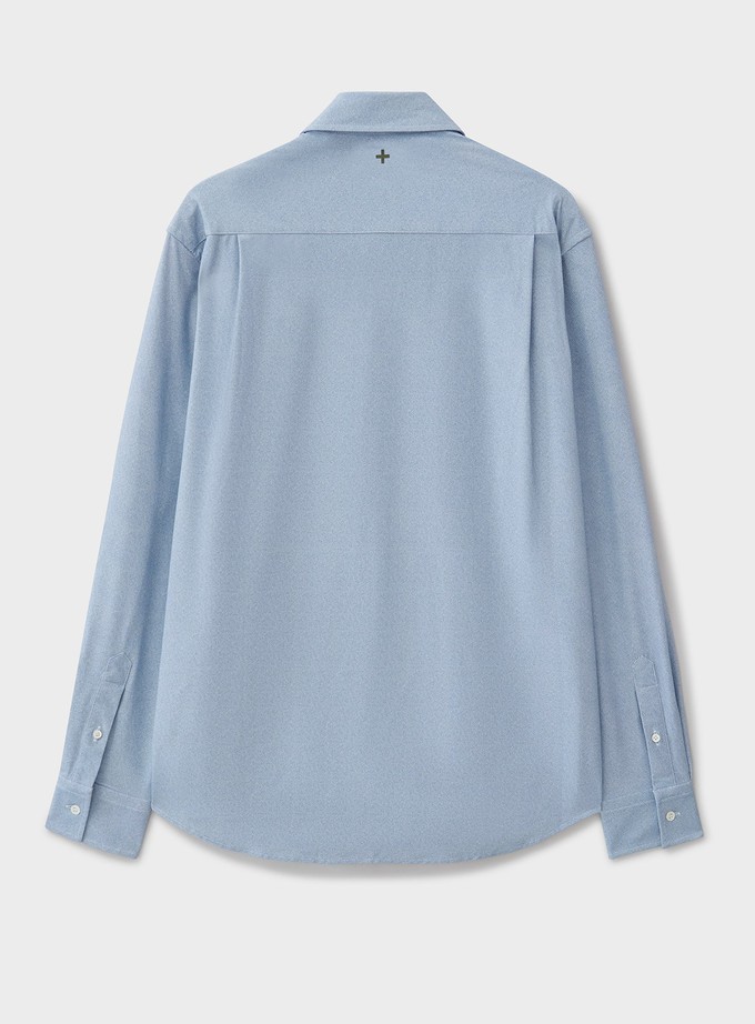Comfort Sky Twill Louche Oversized Shirt from Neem London