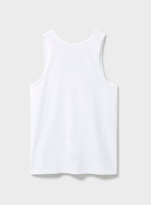 Men's White Organic Cotton Vest from Neem London