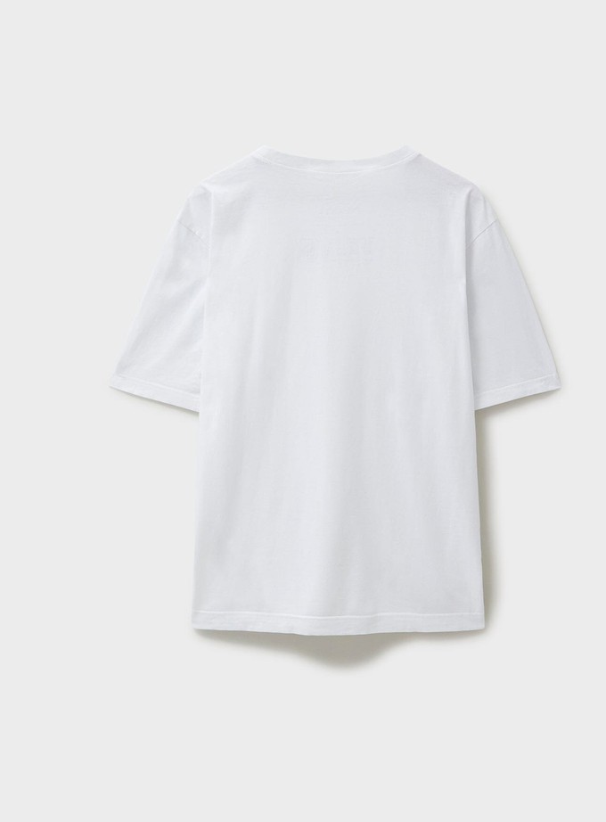 Organic 100% Cotton White Boxy T-shirt from Neem London