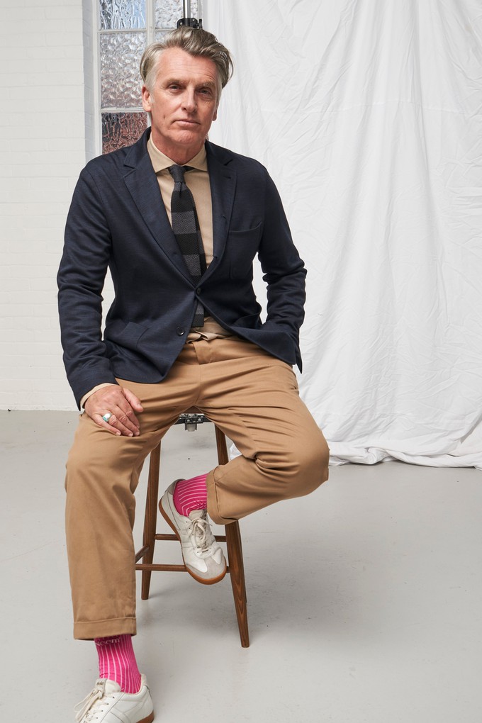 Recycled Italian Oatmeal Cut Away Comfort Shirt from Neem London