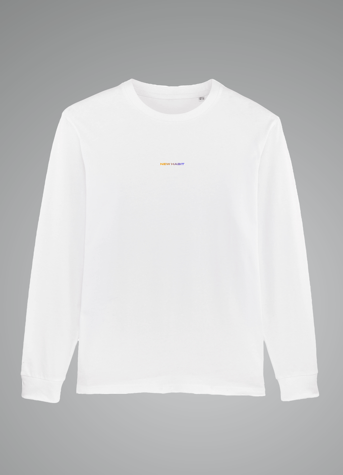 New wave Surfcamp Longsleeve White Gradient from New Habit