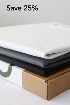 3-Pack Nooboo Luxe Bamboo T-Shirts - 555 gram van Nooboo