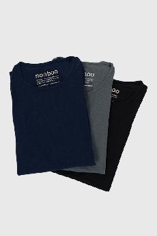 3-Pack Nooboo Luxe Bamboo T-Shirts - 555 g van Nooboo