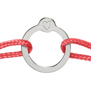 Recycled with Love - zilver - koraal rood from Nowa