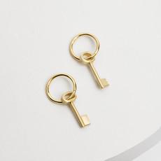 Key to your Heart oorbellen goud via Nowa