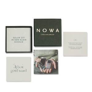 Limited Edition: Oranje armband met blokje goud from Nowa