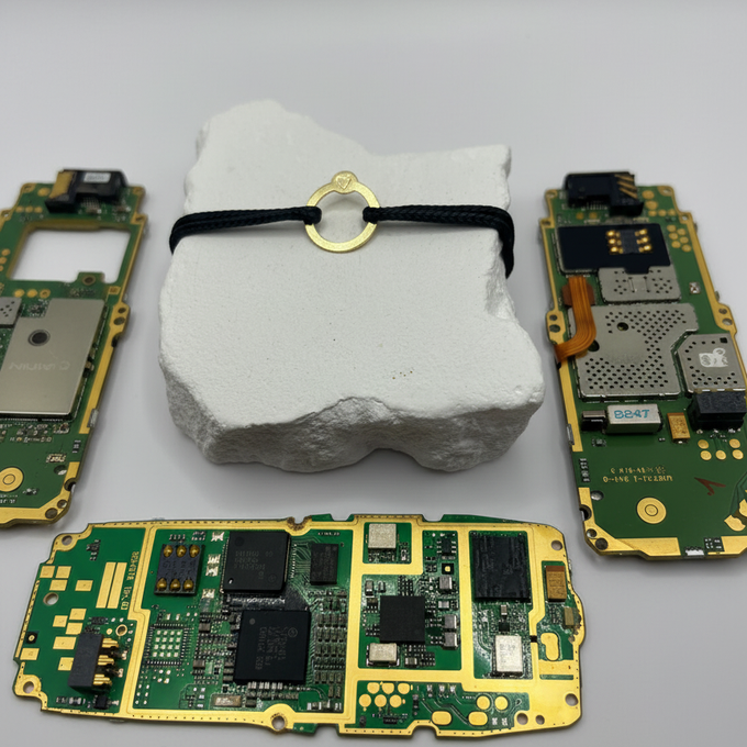 Recycled with Love - verguld goud - zwart from Nowa